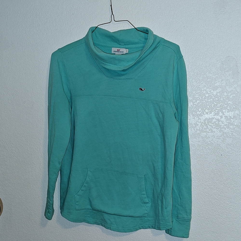 Vineyard Vines Teal blue Long Sleeve Pullover sz S